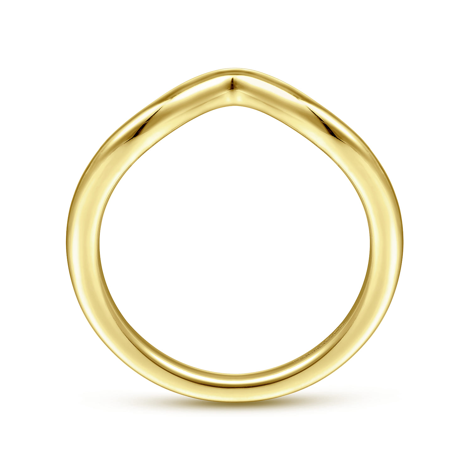 14K Yellow Gold Matching Wedding Band - Shot 2