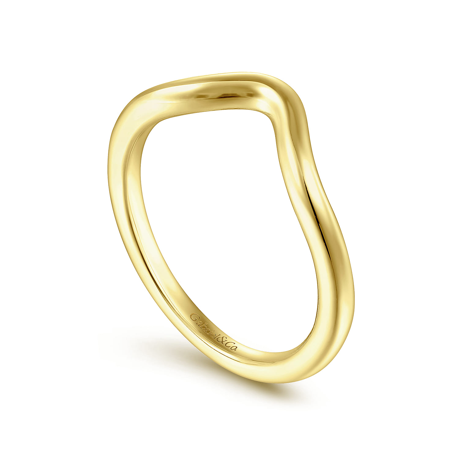 14K Yellow Gold Matching Wedding Band - Shot 3