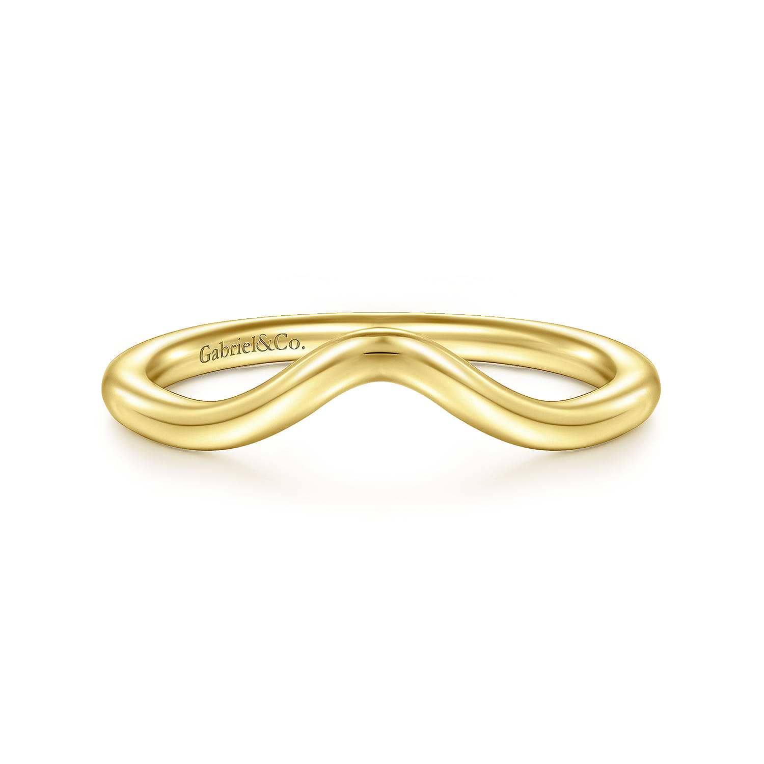 14K Yellow Gold Matching Wedding Band - Shot 1