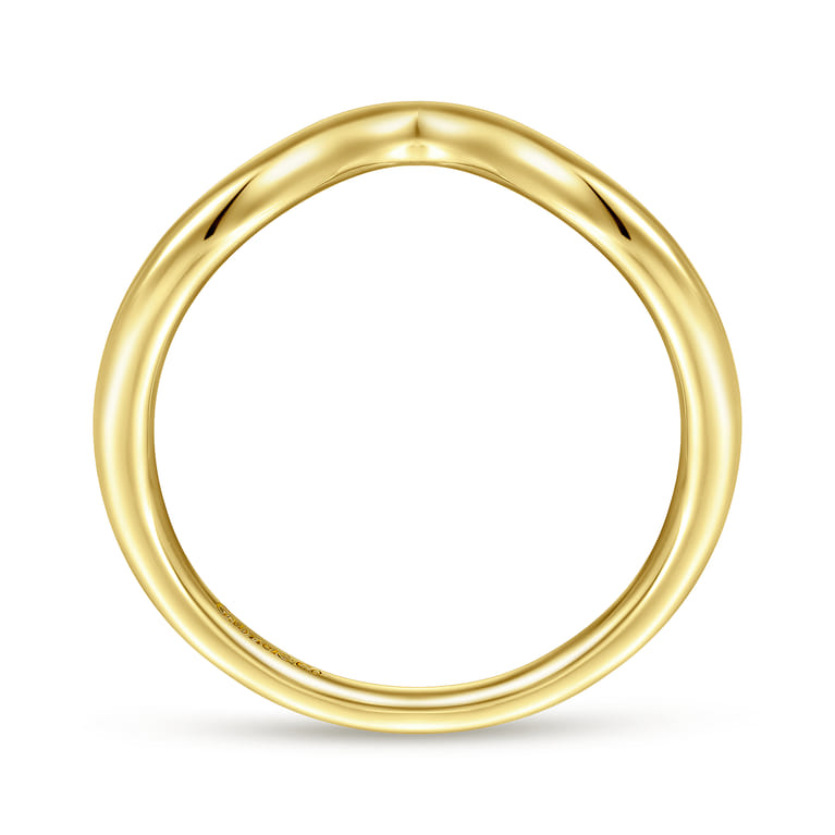 14K Yellow Gold Matching Wedding Band - Shot 2