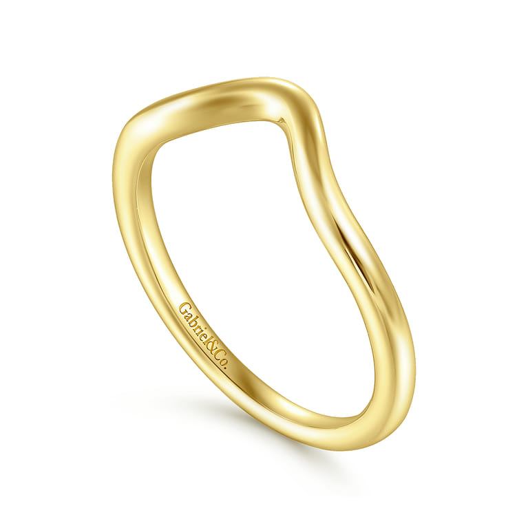 14K Yellow Gold Matching Wedding Band - Shot 3