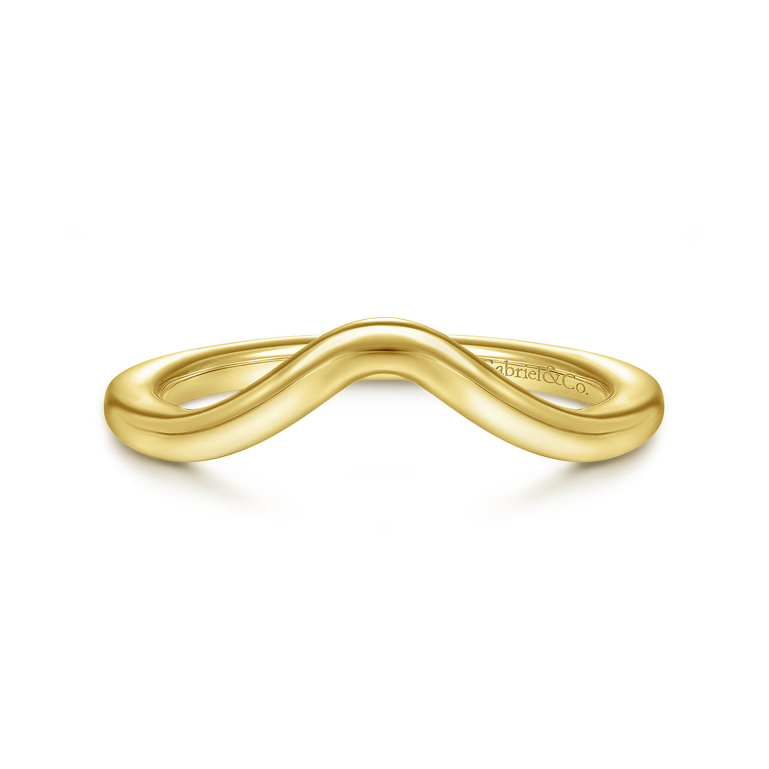 14K Yellow Gold Matching Wedding Band - Shot 1