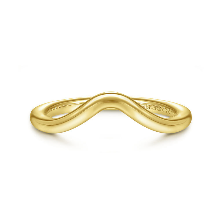 14K Yellow Gold Matching Wedding Band - Shot 1