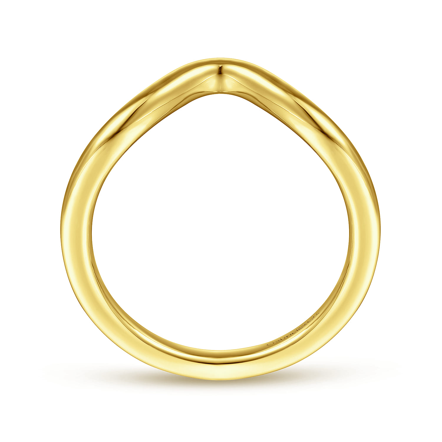 14K Yellow Gold Matching Wedding Band - Shot 2