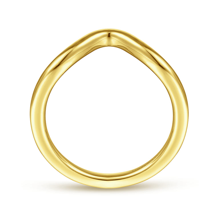 14K Yellow Gold Matching Wedding Band - Shot 2