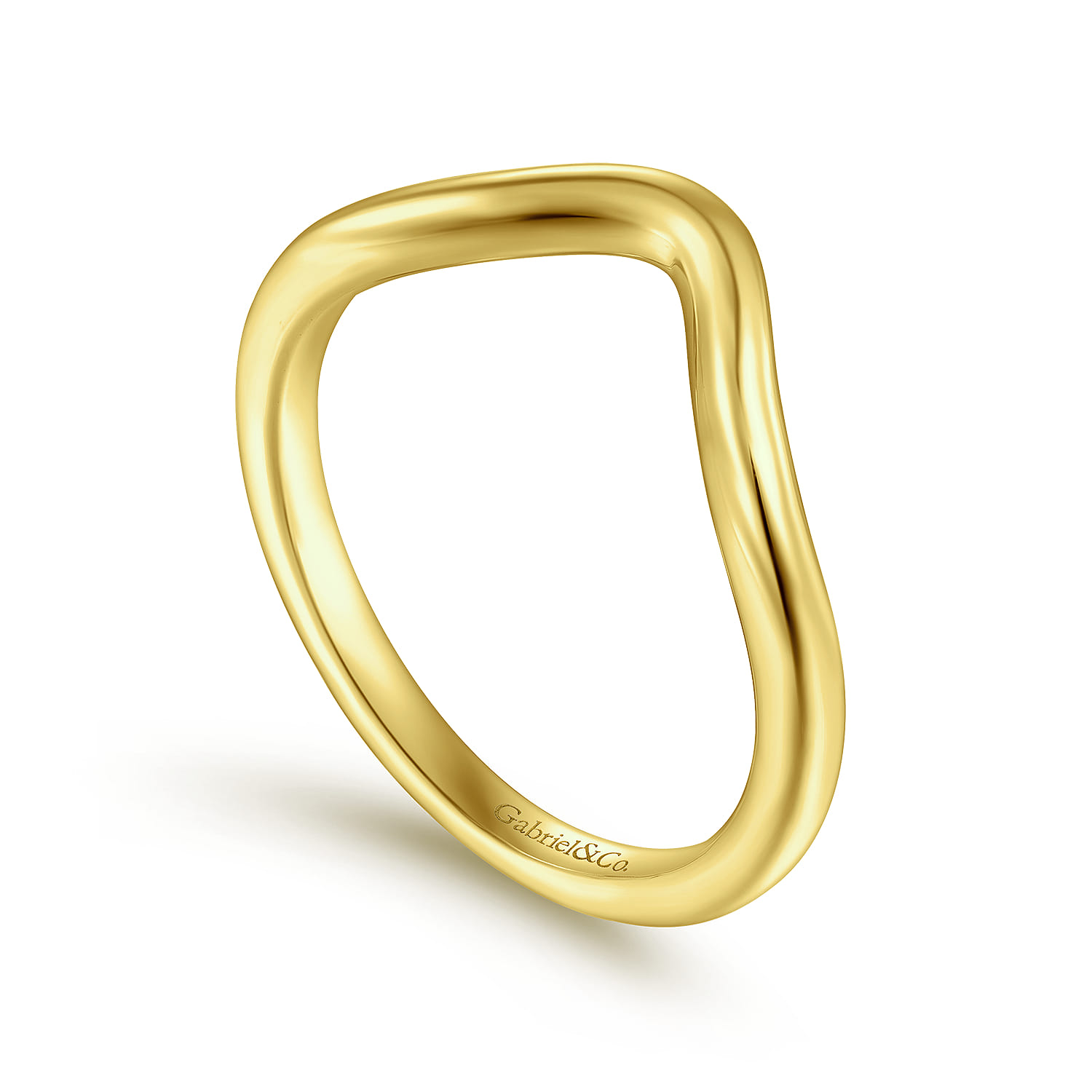 14K Yellow Gold Matching Wedding Band - Shot 3