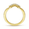 14K Yellow Gold Matching Wedding Band - 0.2 ct