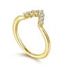 14K Yellow Gold Matching Wedding Band - 0.2 ct