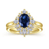 14K Yellow Gold Matching Wedding Band - 0.2 ct