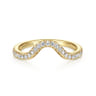 14K Yellow Gold Matching Wedding Band - 0.18 ct