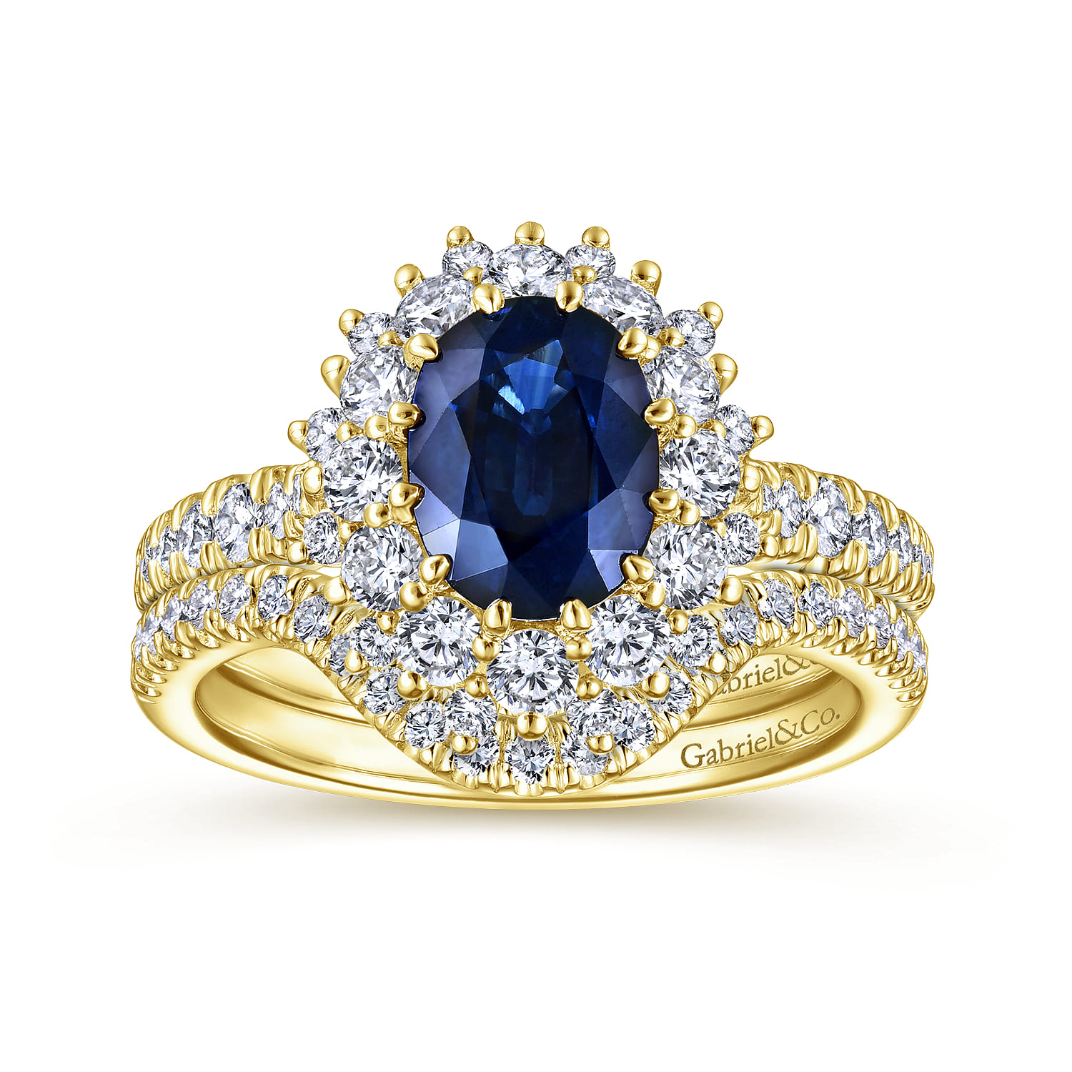 14K Yellow Gold Matching Wedding Band - 0.18 ct - Shot 4