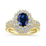 14K Yellow Gold Matching Wedding Band - 0.18 ct