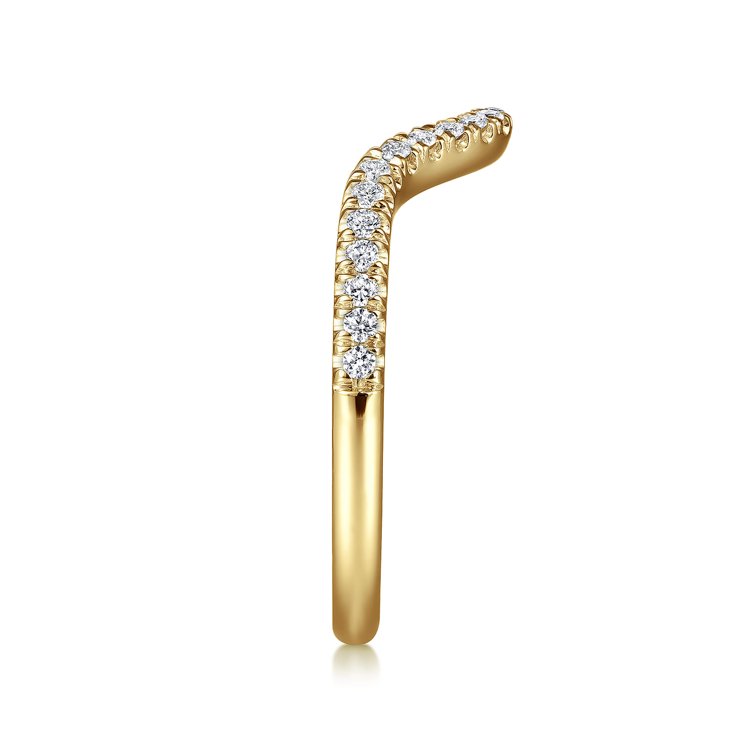 14K Yellow Gold Matching Wedding Band - 0.18 ct - Shot 5