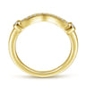 14K Yellow Gold Matching Wedding Band - 0.12 ct