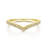 14K Yellow Gold Matching Wedding Band - 0.13 ct