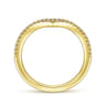 14K Yellow Gold Matching Wedding Band - 0.13 ct