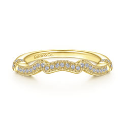 14K Yellow Gold Matching Wedding Band