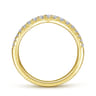 14K Yellow Gold Matching Wedding Band - 0.26 ct