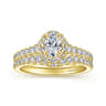 14K Yellow Gold Matching Wedding Band - 0.26 ct