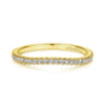 14K Yellow Gold Matching Wedding Band - 0.13 ct