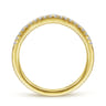 14K Yellow Gold Matching Wedding Band - 0.13 ct