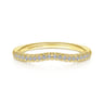 14K Yellow Gold Matching Wedding Band - 0.13 ct