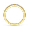 14K Yellow Gold Matching Wedding Band - 0.13 ct