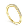 14K Yellow Gold Matching Wedding Band - 0.13 ct
