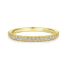 14K Yellow Gold Matching Wedding Band - 0.17 ct