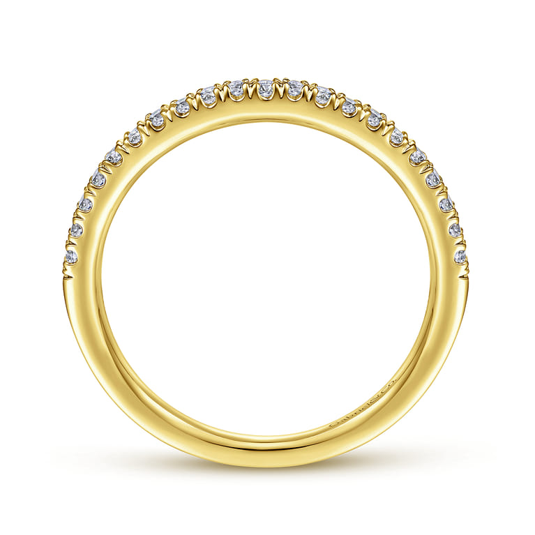 14K Yellow Gold Matching Wedding Band - 0.17 ct - Shot 2