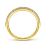 14K Yellow Gold Matching Wedding Band - 0.17 ct