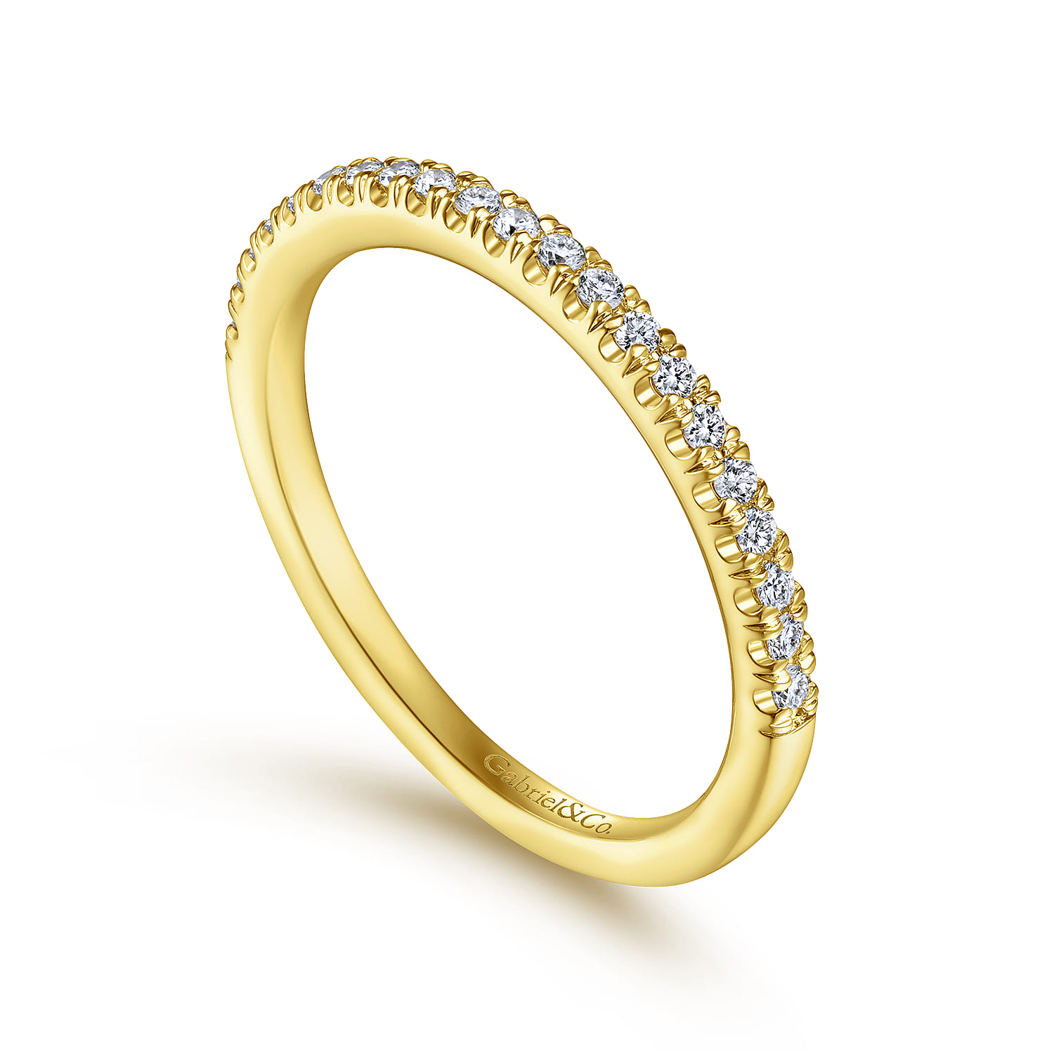 14K Yellow Gold Matching Wedding Band - 0.17 ct - Shot 3