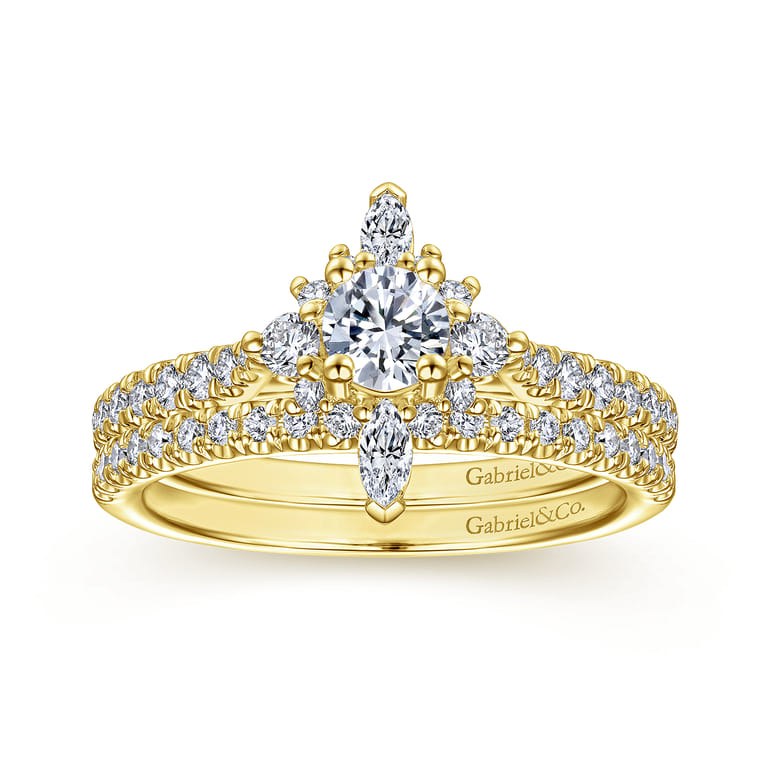 14K Yellow Gold Matching Wedding Band - 0.17 ct - Shot 4