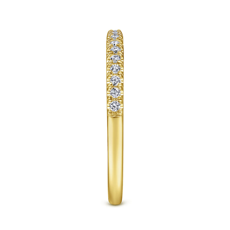 14K Yellow Gold Matching Wedding Band - 0.17 ct - Shot 5