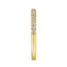 14K Yellow Gold Matching Wedding Band - 0.17 ct
