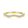 14K Yellow Gold Matching Wedding Band - 0.13 ct