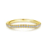 14K Yellow Gold Matching Wedding Band - 0.17 ct