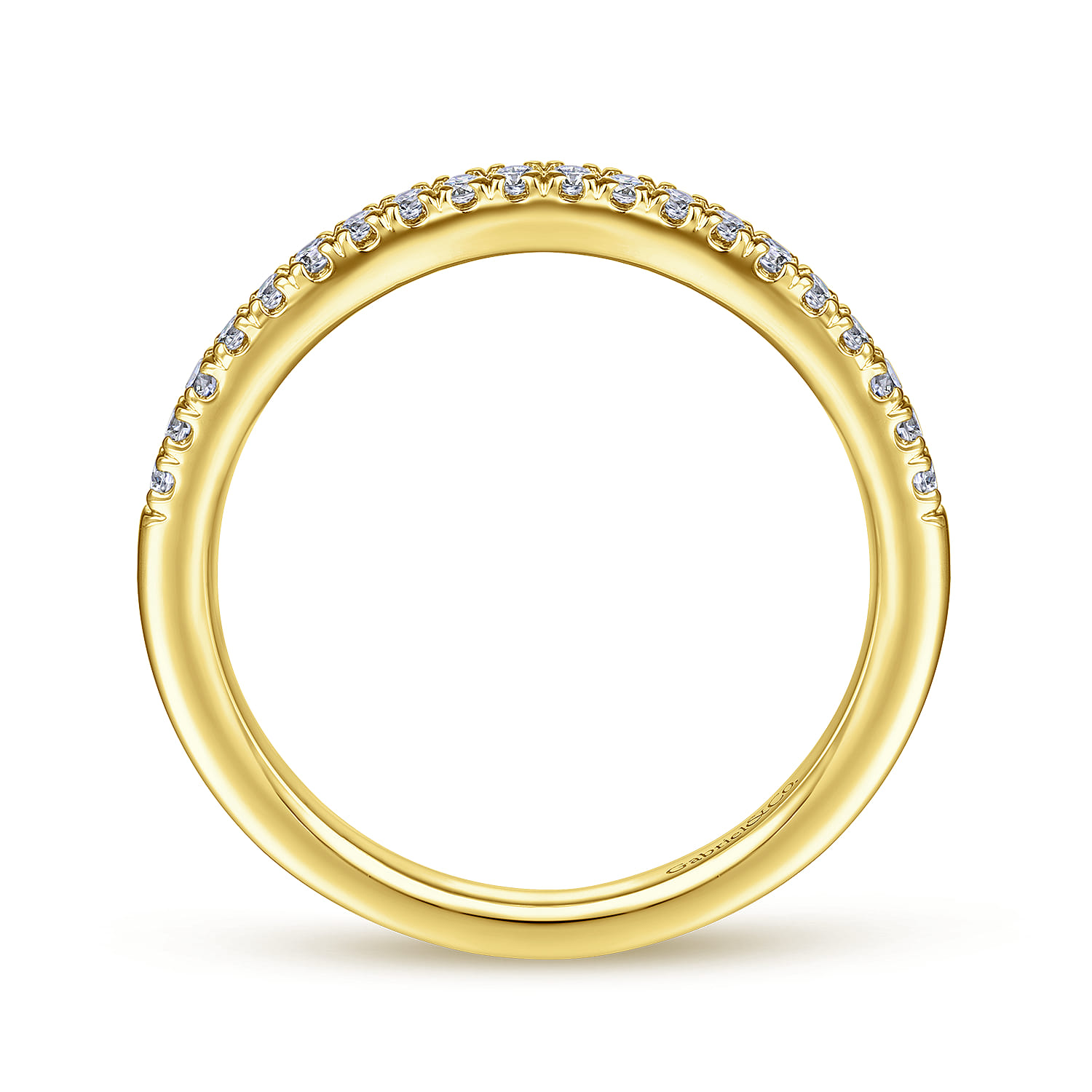 14K Yellow Gold Matching Wedding Band - 0.17 ct - Shot 2