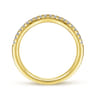 14K Yellow Gold Matching Wedding Band - 0.17 ct