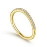 14K Yellow Gold Matching Wedding Band - 0.17 ct