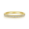 14K Yellow Gold Matching Wedding Band - 0.14 ct