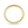 14K Yellow Gold Matching Wedding Band - 0.14 ct