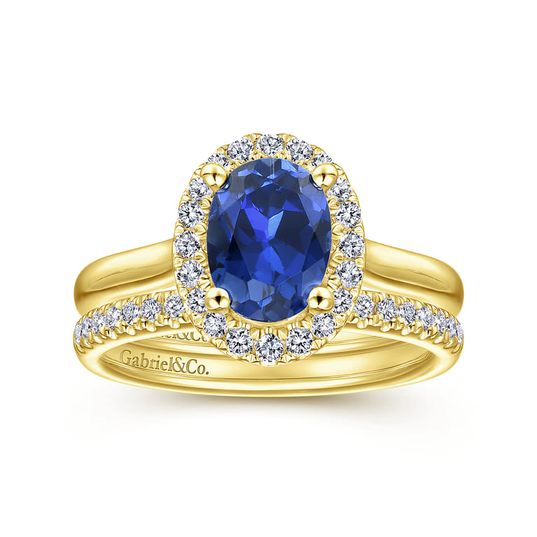 14K Yellow Gold Matching Wedding Band - 0.14 ct - Shot 4