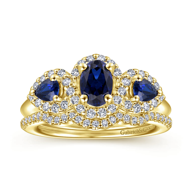 14K Yellow Gold Matching Wedding Band - 0.14 ct - Shot 4