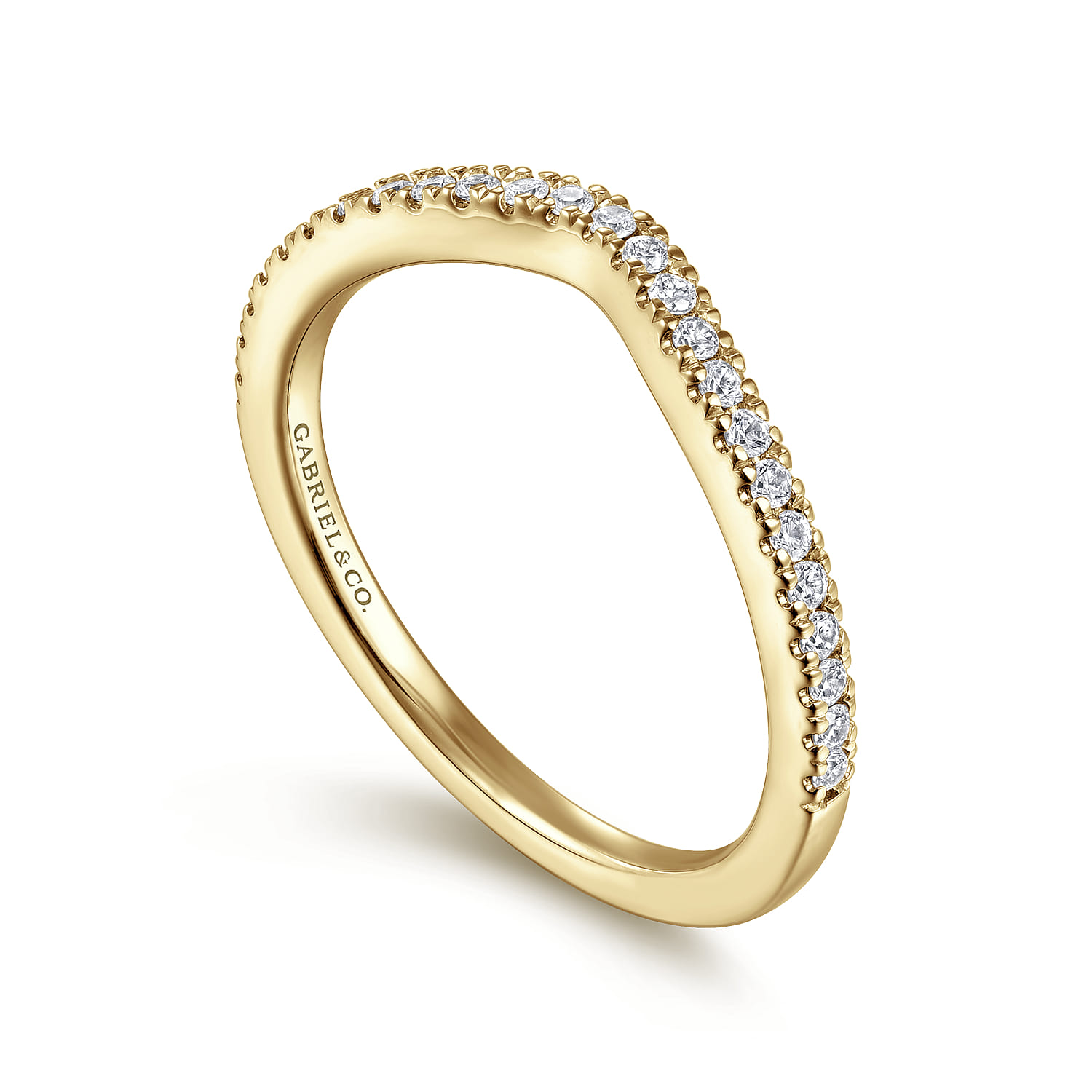 14K Yellow Gold Matching Wedding Band - 0.18 ct - Shot 3