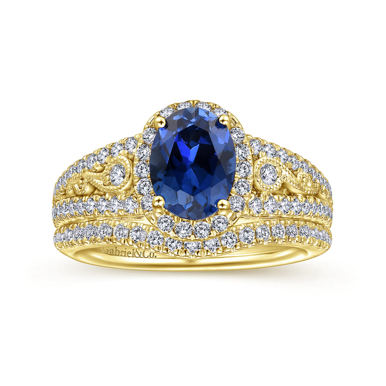 14K Yellow Gold Matching Wedding Band - 0.18 ct - Shot 4