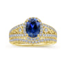 14K Yellow Gold Matching Wedding Band - 0.18 ct