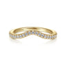 14K Yellow Gold Matching Wedding Band - 0.19 ct