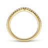 14K Yellow Gold Matching Wedding Band - 0.19 ct