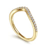 14K Yellow Gold Matching Wedding Band - 0.19 ct
